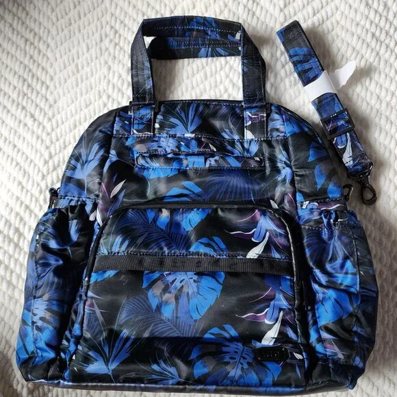 LUG Canter Convertible Crossbody Backpack - Botanical Black - Picture 2 of 8